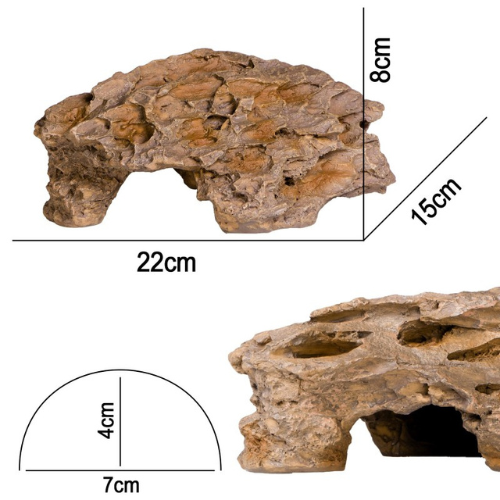 Terrario Dragon Stone M - terariumo slėptuvė 22x15x8cm