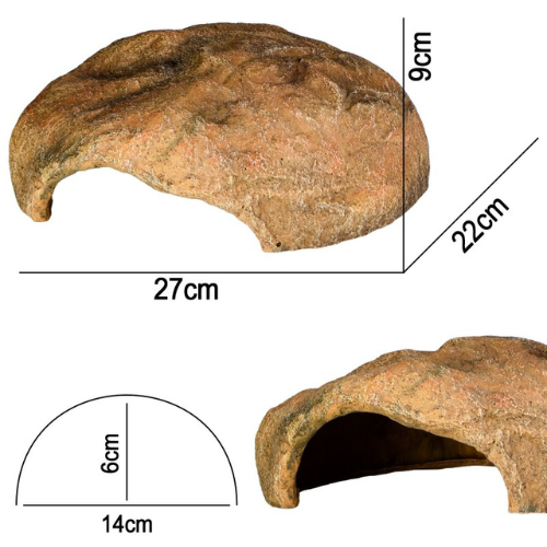 Terrario Gecko Cave L - terariumo slėptuvė 27x22x9 cm