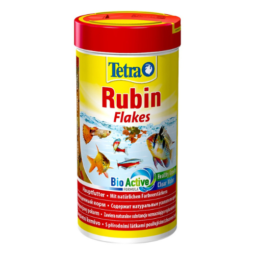 „Tetra Rubin Flakes“ dribsniai 250 ml – spalvą paryškinantis žuvų maistas