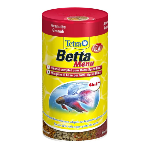 „Tetra Betta Menu 4in1“ 100 ml – 4 rūšių maisto mišinys Betta žuvims