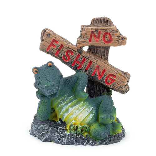 Akvariumo krokodilo dekoracija 6,5 cm