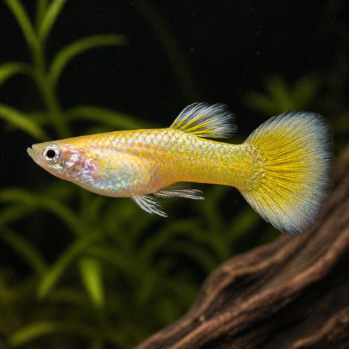 Guppy vokiečių geltona