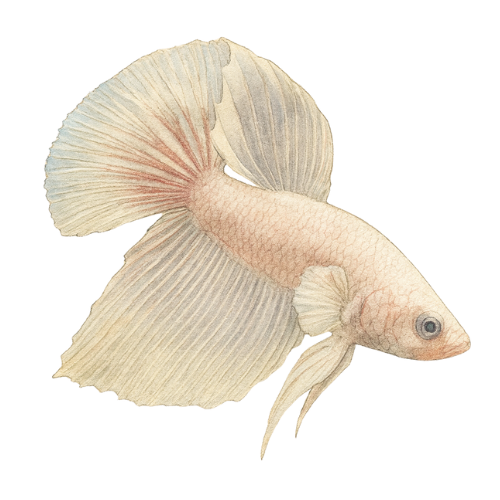 Betta sp. patinas (baltas)