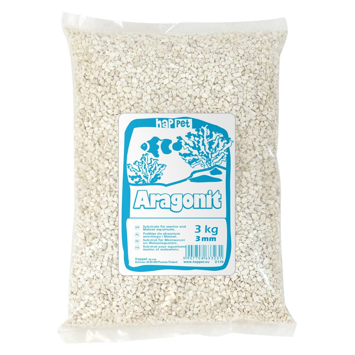 Aragonitas 2,0-3,0mm 3kg Happet