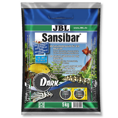 JBL Sansibar Dark 5kg - juodas substratas gėlavandeniams ir jūriniams akvariumams