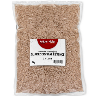 Kruger Meier kvarco kristalų esencija 0,8–1,2 mm – akvariumo smėlis 2 kg