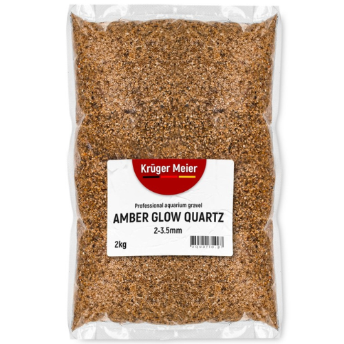 Kruger Meier Amber Glow Quartz 2–3,5 mm – Akvariumo žvyras 2 kg