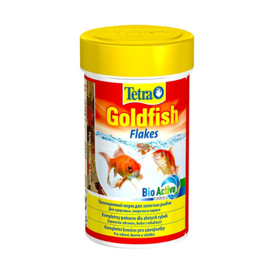 „Tetra Goldfish Flakes“ 100 ml – auksinių žuvelių dribsnių maistas