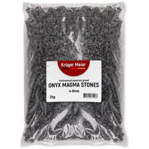 Kruger Meier Onyx magmos akmenys 4-8 mm - akvariumo žvyras 2 kg
