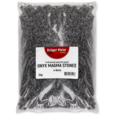 Kruger Meier Onyx magmos akmenys 4-8 mm - akvariumo žvyras 2 kg