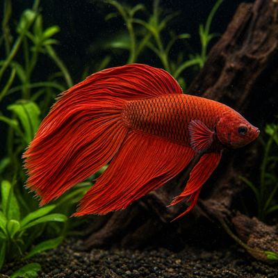Betta sp. patinas (raudonas)