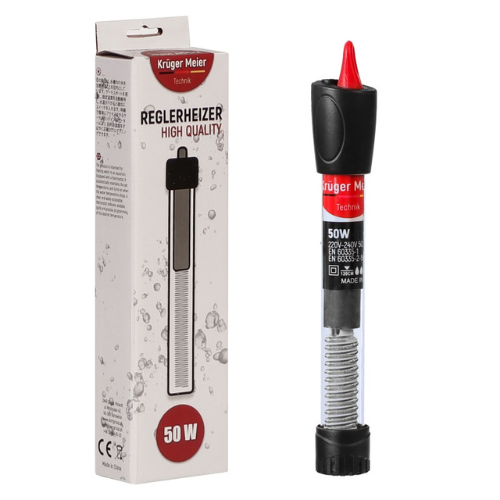 Kruger Meier Regulator šildytuvas 50W - šildytuvas su termostatu akvariumui