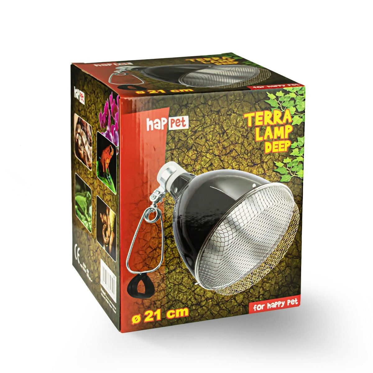 Terariumo lemputės gaubtas su tinkleliu 21 cm Happet